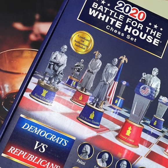 🇺🇸 🦅 🇺🇸• 🔴♟2020 Collector’s Chess Set ♟🔵•🦅🇺🇸